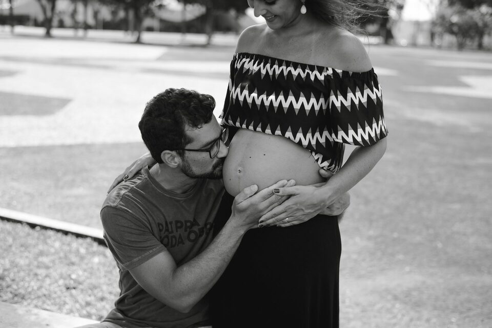 Ensaio Gestante na Praça dos Cristais com Débora